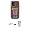 MARSİLYAN™- iPhone 11 Kılıf İz Minimal Koleksiyonu - Şeffaf Uv Polymer Nano Ekran Koruyucu + Renkli Kamera Lens Koruma Cam - TU