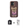 MARSİLYAN™- iPhone 11 Kılıf İz Minimal Koleksiyonu - Şeffaf Uv Polymer Nano Ekran Koruyucu + PVD Metal Kamera Lens - YL