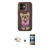 MARSİLYAN™- iPhone 11 Kılıf İz Minimal Koleksiyonu - Siyah 34D Hayalet Izgaralı Cam + Pers Alüminyum Kamera Lens - GD