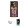 MARSİLYAN™- iPhone 11 Kılıf İz Minimal Koleksiyonu - Siyah 360 Mat Full Body Arka Koruyucu + Pers Alüminyum Kamera Lens - LT