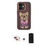 MARSİLYAN™- iPhone 11 Kılıf İz Minimal Koleksiyonu - Siyah 6D Antistatik Mat Seramik Hayalet Nano Ekran Koruyucu + Pers Alüminyum Kamera Lens - KI