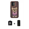 MARSİLYAN™- iPhone 11 Kılıf İz Minimal Koleksiyonu - Siyah 6D Antistatik Mat Seramik Hayalet Nano Ekran Koruyucu + PVD Metal Kamera Lens - TU
