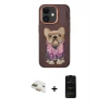 MARSİLYAN™- iPhone 11 Kılıf İz Minimal Koleksiyonu - Siyah 6D Antistatik Mat Seramik Hayalet Nano Ekran Koruyucu + Pers Alüminyum Kamera Lens - GD