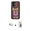 MARSİLYAN™- iPhone 11 Kılıf İz Minimal Koleksiyonu - Siyah 6D Mat Seramik Hayalet Nano Ekran Koruyucu + Pers Alüminyum Kamera Lens - GD