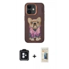 MARSİLYAN™- iPhone 11 Kılıf İz Minimal Koleksiyonu - Siyah 6D Mat Seramik Hayalet Nano Ekran Koruyucu + PVD Metal Kamera Lens - MI