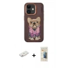 MARSİLYAN™- iPhone 11 Kılıf İz Minimal Koleksiyonu - Siyah 6D Mat Seramik Hayalet Nano Ekran Koruyucu + Renkli Kamera Lens Koruma Cam - PE