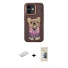 MARSİLYAN™- iPhone 11 Kılıf İz Minimal Koleksiyonu - Siyah 6D Mat Seramik Hayalet Nano Ekran Koruyucu + Renkli Kamera Lens Koruma Cam - SI