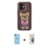 MARSİLYAN™- iPhone 11 Kılıf İz Minimal Koleksiyonu - Siyah 6D Mat Seramik Hayalet Nano Ekran Koruyucu + Neon Fosforlu Kamera Lens - TU