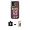 MARSİLYAN™- iPhone 11 Kılıf İz Minimal Koleksiyonu - Siyah 6D Mat Seramik Hayalet Nano Ekran Koruyucu + PVD Metal Kamera Lens - TU