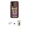 MARSİLYAN™- iPhone 11 Kılıf İz Minimal Koleksiyonu - Siyah 6D Mat Seramik Hayalet Nano Ekran Koruyucu + Renkli Kamera Lens Koruma Cam - TU