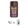 MARSİLYAN™- iPhone 11 Kılıf İz Minimal Koleksiyonu - Siyah 6D Mat Seramik Hayalet Nano Ekran Koruyucu + Pers Alüminyum Kamera Lens - YL