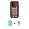 MARSİLYAN™- iPhone 11 Kılıf İz Minimal Koleksiyonu - Siyah Joko Magic 5D Cam + Neon Fosforlu Kamera Lens - MI