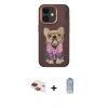 MARSİLYAN™- iPhone 11 Kılıf İz Minimal Koleksiyonu - Siyah Joko Magic 5D Cam + Pers Alüminyum Kamera Lens - KI