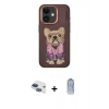 MARSİLYAN™- iPhone 11 Kılıf İz Minimal Koleksiyonu - Siyah Joko Magic 5D Cam + Pers Alüminyum Kamera Lens - LT