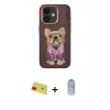 MARSİLYAN™- iPhone 11 Kılıf İz Minimal Koleksiyonu - Siyah Joko Magic 5D Cam + Rainbow Kamera Lens Koruma Cam - KI