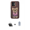 MARSİLYAN™- iPhone 11 Kılıf İz Minimal Koleksiyonu - Siyah Joko Magic 5D Cam + Şeffaf Kamera Lens Koruma Cam