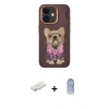 MARSİLYAN™- iPhone 11 Kılıf İz Minimal Koleksiyonu - Siyah Joko Magic 5D Cam + Renkli Kamera Lens Koruma Cam - YL