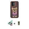 MARSİLYAN™- iPhone 11 Kılıf İz Minimal Koleksiyonu - Siyah Joko Magic 5D Hayalet Cam + Raze Metal Kamera Lens - KI
