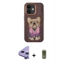 MARSİLYAN™- iPhone 11 Kılıf İz Minimal Koleksiyonu - Siyah Joko Magic 5D Hayalet Cam + Raze Metal Kamera Lens - MR