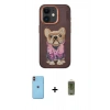 MARSİLYAN™- iPhone 11 Kılıf İz Minimal Koleksiyonu - Siyah Joko Magic 5D Hayalet Cam + Neon Fosforlu Kamera Lens - TU