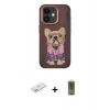 MARSİLYAN™- iPhone 11 Kılıf İz Minimal Koleksiyonu - Siyah Joko Magic 5D Hayalet Cam + Renkli Kamera Lens Koruma Cam - PE