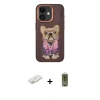 MARSİLYAN™- iPhone 11 Kılıf İz Minimal Koleksiyonu - Siyah Joko Magic 5D Hayalet Cam + Renkli Kamera Lens Koruma Cam - TU