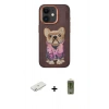 MARSİLYAN™- iPhone 11 Kılıf İz Minimal Koleksiyonu - Siyah Joko Magic 5D Hayalet Cam + Renkli Kamera Lens Koruma Cam - SI