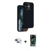 MARSİLYAN™- iPhone 11 Kılıf Kıvılcım Çizgi Serisi - Şeffaf 360 Full Body Arka Koruyucu + Pers Alüminyum Kamera Lens - LT