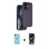 MARSİLYAN™- iPhone 11 Kılıf Kıvılcım Çizgi Serisi - Şeffaf 360 Full Body Arka Koruyucu + Neon Fosforlu Kamera Lens - MI