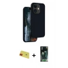 MARSİLYAN™- iPhone 11 Kılıf Kıvılcım Çizgi Serisi - Şeffaf 360 Full Body Arka Koruyucu + Rainbow Kamera Lens Koruma Cam - KI