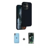 MARSİLYAN™- iPhone 11 Kılıf Kıvılcım Çizgi Serisi - Şeffaf 360 Full Body Arka Koruyucu + Neon Fosforlu Kamera Lens - TU