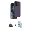 MARSİLYAN™- iPhone 11 Kılıf Kıvılcım Çizgi Serisi - Şeffaf Royal Nano Ekran Koruyucu + Kamera Lens Koruma Cam - SF