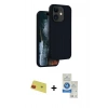 MARSİLYAN™- iPhone 11 Kılıf Kıvılcım Çizgi Serisi - Şeffaf Royal Nano Ekran Koruyucu + Rainbow Kamera Lens Koruma Cam - KI