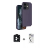 MARSİLYAN™- iPhone 11 Kılıf Kıvılcım Çizgi Serisi - Şeffaf Uv Polymer Nano Ekran Koruyucu + PVD Metal Kamera Lens - YL