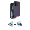 MARSİLYAN™- iPhone 11 Kılıf Kıvılcım Çizgi Serisi - Siyah 3D Antistatik Seramik Nano Ekran Koruyucu + Raze Metal Kamera Lens - MI
