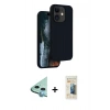 MARSİLYAN™- iPhone 11 Kılıf Kıvılcım Çizgi Serisi - Siyah 6D Mat Seramik Hayalet Nano Ekran Koruyucu + Raze Metal Kamera Lens - MI