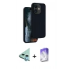 MARSİLYAN™- iPhone 11 Kılıf Kıvılcım Çizgi Serisi - Siyah Bilvis 5in1 3D Magic Cam Ekran Koruyucu + Raze Metal Kamera Lens - MI