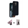 MARSİLYAN™- iPhone 11 Kılıf Kıvılcım Çizgi Serisi - Siyah Bilvis Hayalet Cam Ekran Koruyucu + Raze Metal Kamera Lens - SH