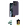 MARSİLYAN™- iPhone 11 Kılıf Kıvılcım Çizgi Serisi - Siyah Buffer Cam Ekran Koruyucu + Raze Metal Kamera Lens - MI