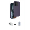 MARSİLYAN™- iPhone 11 Kılıf Kıvılcım Çizgi Serisi - Siyah Joko Magic 5D Cam + Pers Alüminyum Kamera Lens - YL