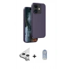 MARSİLYAN™- iPhone 11 Kılıf Kıvılcım Çizgi Serisi - Siyah Joko Magic 5D Cam + Raze Metal Kamera Lens - GS