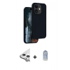 MARSİLYAN™- iPhone 11 Kılıf Kıvılcım Çizgi Serisi - Siyah Joko Magic 5D Cam + Raze Metal Kamera Lens - GS