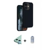 MARSİLYAN™- iPhone 11 Kılıf Kıvılcım Çizgi Serisi - Siyah Joko Magic 5D Cam + Raze Metal Kamera Lens - MI