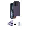 MARSİLYAN™- iPhone 11 Kılıf Kıvılcım Çizgi Serisi - Siyah Joko Magic 5D Cam + Raze Metal Kamera Lens - MR