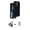 MARSİLYAN™- iPhone 11 Kılıf Kıvılcım Çizgi Serisi - Siyah Joko Magic 5D Cam + Raze Metal Kamera Lens - SH