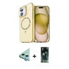 MARSİLYAN™- iPhone 11 Kılıf Kıvılcım Form Prime - Şeffaf 360 Full Body Arka Koruyucu + Raze Metal Kamera Lens - MI