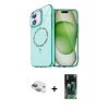 MARSİLYAN™- iPhone 11 Kılıf Kıvılcım Form Prime - Şeffaf 360 Full Body Arka Koruyucu + Pers Alüminyum Kamera Lens - YL