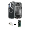 MARSİLYAN™- iPhone 11 Kılıf Kıvılcım Form Prime - Şeffaf 360 Full Body Arka Koruyucu + Pers Alüminyum Kamera Lens - GD