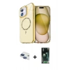 MARSİLYAN™- iPhone 11 Kılıf Kıvılcım Form Prime - Şeffaf 360 Full Body Arka Koruyucu + Pers Alüminyum Kamera Lens - LT