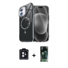 MARSİLYAN™- iPhone 11 Kılıf Kıvılcım Form Prime - Şeffaf 360 Full Body Arka Koruyucu + PVD Metal Kamera Lens - SH